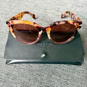 Turquoise -  RAG & BONE Polarized Cat-Eye Sunglasses w/Case RNB1003/S